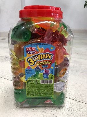 Фруктовая Вода ЗООПАРК  45 гр.  1/40шт/8бл.  ТМ Канди Клаб