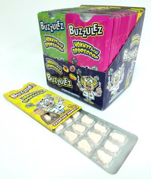 Драже Конфета сахарная Buzzulez Чокнутый профессор 11 гр.  1/30шт/24бл.