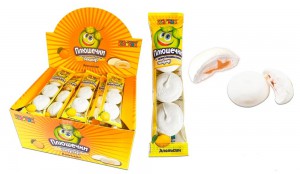 Маршмеллоу ПЛЮШЕЧКИ 12 гр. с ароматом апельсина  1/40шт/6бл.  ТМ Холодок