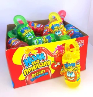 Десерт желейный КОЛА ПО ПРИКОЛУ 80 гр.  1/30шт/4бл.  Канди Клаб