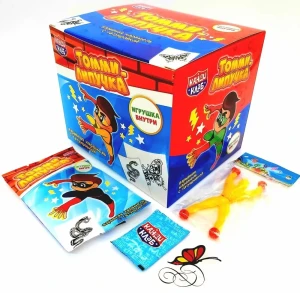 Взрывная карамель с тату ТОММИ ЛИПУЧКА 1 гр.  1/30шт/12бл.  Канди Клаб