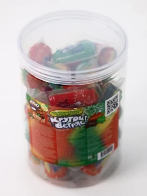 Жевательная резинка с жидким центром КРУТОЙ ВСТРЯС 12 гр.  1/30шт/24бл.  FunCandyLab