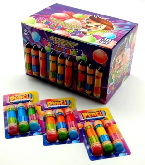 Жевательная резинка КАРАНДАШИКИ с начинкой 13 гр.  1/30шт/24бл.