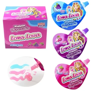 Жидкая карамель LOVA LOVA  Лова Лова 20 гр. ассорти  1/30шт/12бл.  ТМ Канди Клаб