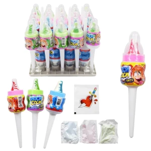 Карамель с кислой пудрой и татуировкой "НОСИ-СОСИ" ассорти 5 гр. 1/30шт/12бл. Канди Клаб