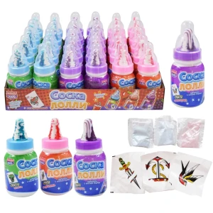 Карамель с  кислой пудрой и татуировкой "Соска Лолли" ассорти 5 гр   1/30шт/12бл