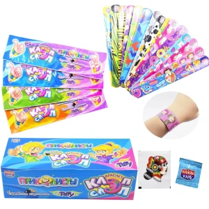 Взрывная карамель с игрушкой и тату  ПРИКОЛИСТЫ. КЛЭП СЛЭП БРАСЛЕТ 1 гр.  1/30шт/12бл.  Канди Клаб