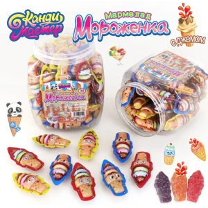 Мармелад МОРОЖЕНКА 10,5 гр.  1/50шт/12бл.  Канди Мастер