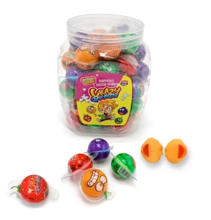 Мармелад "CRAZY Фрукты" ассорти с кислой начинкой  12  гр.  1/30шт/20бл.   Канди Клаб