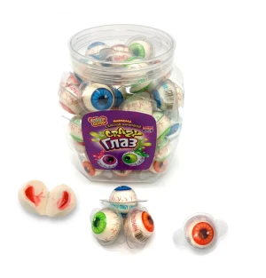 Мармелад Crazy Глаз с кислой начинкой 10 гр.      1/30шт/20бл.  Канди Клаб