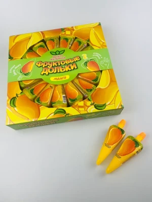 Десерт желейный ФРУКТОВЫЕ ДОЛЬКИ Манго 55 гр. 1/30шт/10бл.
