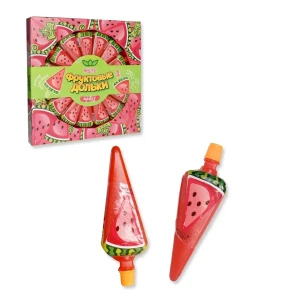 Десерт желейный ФРУКТОВЫЕ ДОЛЬКИ Арбуз 55 гр.  1/30шт/10бл. ТМ Канди Клаб.