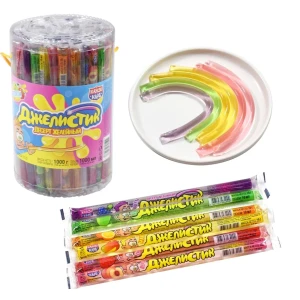 Десерт желейный "Джелистик" ассорти 10 мл  1/100шт/12бл. Канди Клаб