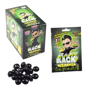 Жевательные конфеты "BLACK Челендж"  15 гр  1/20шт/12бл.  Канди Клаб