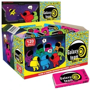 Жевательная резинка GALAXY TEAM 2,5 гр.  1/120шт/10бл.  K-ARTEL