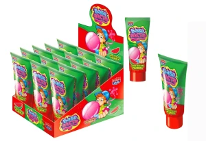 Жевательная резинка Bubble Бабл Паста жидкая со вкусом арбуза в тубе 20 гр. 1/24шт/12бл. ТМ Канди Клаб