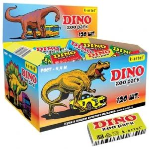 Жевательная резинка ЗООПАРК ДИНО ZOOPARK DINO 2,5 гр.  K-Artel  1/120шт/10бл.