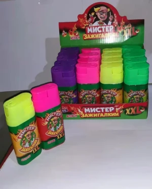 Жидкая конфета спрей Мистер Зажигалкин XXL 50 мл.  1/20шт/12бл.