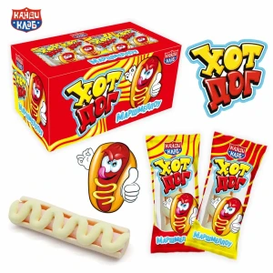 Маршмеллоу ХОТ ДОГ 13 гр.  1/30шт/12бл.  Канди Клаб