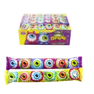 Зефир с начинкой Плюшки Монстрики ассорти 15 гр 1/24шт/12бл.. Канди Клаб