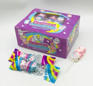 Зефир на палочке "Зефирный шашлычок" 12 гр  1/30шт/12бл. Канди Клаб