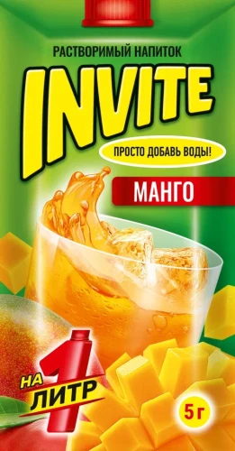 Растворимый напиток Invite Инвайт Манго 5 гр.  1/24шт/8бл. Клаб Клаб