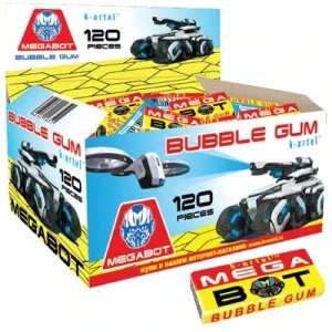 Жевательная резинка МЕГАБОТ 2,5 гр.  1/120шт/10бл.   K-Artel