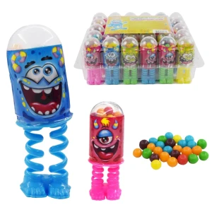 Сахарное драже с хрустящей начинкой МОНСТРИК ПОПРЫГУН 7 гр.  1/30шт/12бл.  Канди Клаб