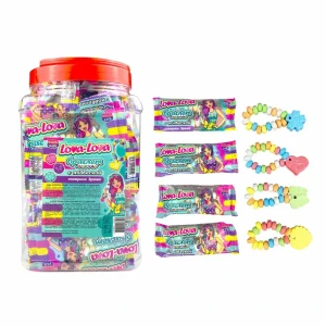 Сахарное драже LOVA-LOVA  ЛОВА ЛОВА браслет с подвеской 12 гр.  1/60шт/8бл.  Канди Клаб