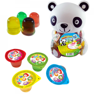 Десерт желейный "Канди клаб" ассорти (с изображением панды) 13 гр.  1/100шт/6 бл.