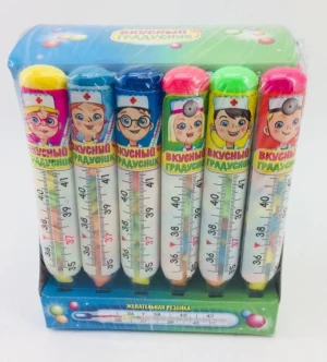 Жевательная резинка "Вкусный градусник" 7 гр   1/30шт/20бл.   ТМ Канди Клаб