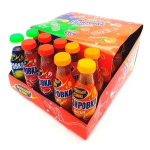 Жевательная резинка в бутылочках ГАЗИРОВКА 7 гр.  ассорти  1/30шт/12бл.  Канди Клаб