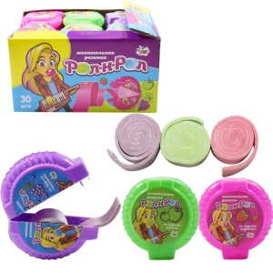 Жевательная резинка РОЛ'Н'РОЛ с тату 10 гр.  1/30шт/24бл.  Сластилэнд