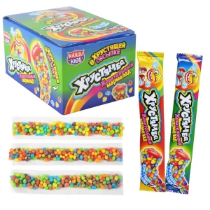 Мармелад в хрустящей обсыпке ХРУСТЯМБА 10 гр.  1/30шт/12бл.  Канди Клаб