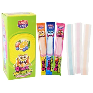 Маршмеллоу ЯЗЫК ВКУСНЯМБА 13 гр. Ассорти  1/30шт/12бл.  Канди Клаб