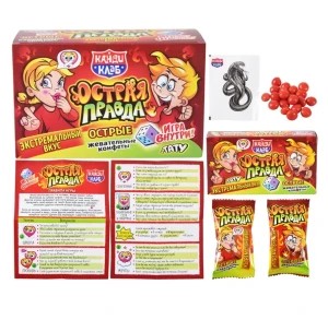 Жевательные конфеты ОСТРАЯ ПРАВДА с тату 15 гр.  1/24шт/12бл.  Канди Клаб