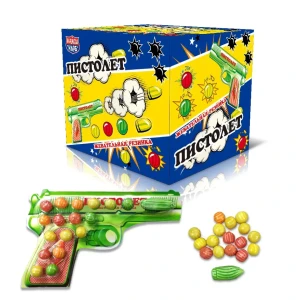 Жевательная резинка ПИСТОЛЕТ 14 гр.  1/24шт/12бл.  Канди Клаб