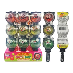 Десерт желейный ДЖЕЛЛИ СВЕТОФОР  44 гр.  1/18шт/8бл.  Канди Клаб