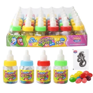 Мармеладное драже с тату СОСКА ДЖЕЛЛИ БИН 12 гр.  1/30шт/12бл.  Канди Клаб