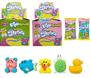 Маршмеллоу  КРАШМЕЛЛОУ ЗВЕРЯТА 10 гр.  1/40шт/12бл.  Канди Клаб