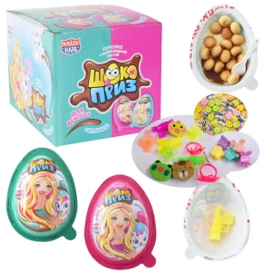 Печенье с шоколадной пастой и игрушкой ШОКОПРИЗ для девочек 15 гр.  1/24шт/12бл.  Канди  клаб