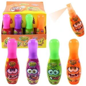 Жидкая конфета спрей  Crazy Боулинг ассорти 23 мл.  1/20шт/18бл.  Канди Клаб