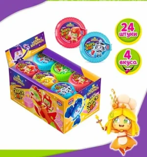Жевательная резинка с тату SUPER ROLL TATOO СЕМЬ КОРОЛЕВСТВ  12 гр.  1/24шт/16бл.  Канди Клаб