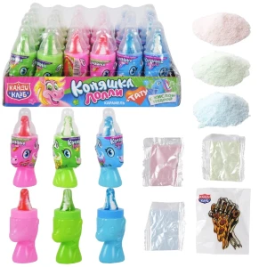 Карамель с кислой пудрой и тату КОНЯШКА ЛОЛЛИ  5 гр.  1/30шт/12бл.  Канди Клаб