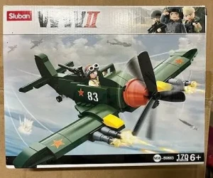 Игрушка Конструктор блочный в коробке 24х19х5 см  170 деталей