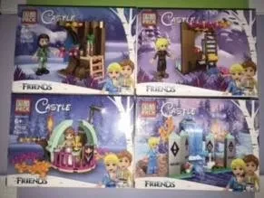 Конструктор блочный ЗАМОК 76-80+  деталей  в  коробке  19.5х14х4.5  см