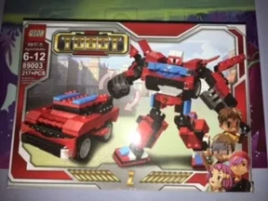 Конструктор  блочный 217  деталей 2 в 1 в  коробке 29х21х4.5 см