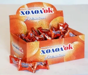 Жевательная резинка с наполнителем ХОЛОДОК вкус Апельсин 3,5 гр.  1/100/20бл.