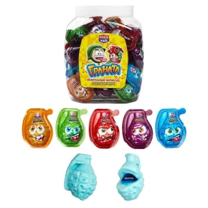 Мармелад с кислой начинкой ГРАНАТА  10 гр.  1/50шт/12бл.  Канди Клаб