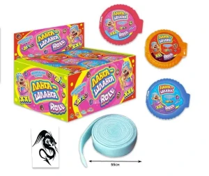 Жевательная резинка РОЛЛ ЛАНГА ШЛАНГА с тату 25 гр.  1/24шт/12бл.